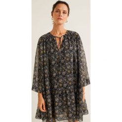 Mango - Sukienka Vivito. Niebieskie sukienki damskie Mango, m, bez wzorów, z materiału, casualowe, bez kołnierzyka, bez ramiączek. W wyprzedaży za 99.90 zł.