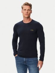 Emporio Armani Underwear Longsleeve EM000383 AF25018 UB102 Granatowy Regular Fit. Niebieskie bluzki z długim rękawem męskie Emporio Armani Underwear, m, bez wzorów, z bawełny, bez kołnierzyka. Za 264.99 zł.