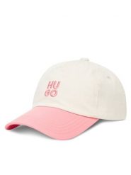 HUGO Czapka z daszkiem Asya 50546581 Écru. Rękawiczki damskie Hugo, bez wzorów, z bawełny. Za 119.99 zł.