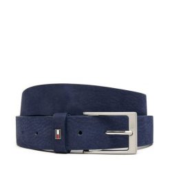 Pasek Męski Tommy Hilfiger. Niebieskie paski damskie Tommy Hilfiger, bez wzorów, z nubiku. Za 219.99 zł.