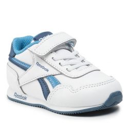 Sneakersy Reebok. Białe półbuty chłopięce Reebok, bez wzorów, bez zapięcia. Za 99.99 zł.