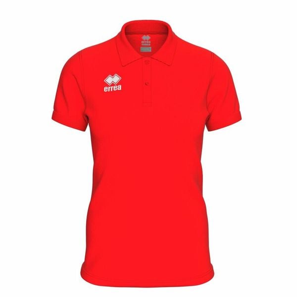 Koszulka polo dla dziewczynki Errea Evo. Czerwone bluzki dla dziewczynek ERREA, bez wzorów, z bawełny, bez ramiączek. Za 151.60 zł.
