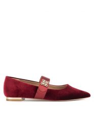 Nine West Baleriny 8168-1 Bordowy. Czerwone baleriny damskie Nine West, bez wzorów, z materiału, bez obcasa. Za 219.99 zł.
