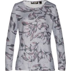 Sweter bonprix kolor bzu - szary z nadrukiem. Swetry damskie marki bonprix. Za 69.99 zł.
