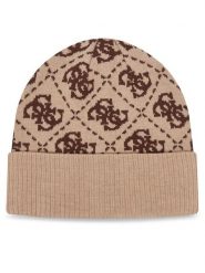 Guess Czapka AM9677 VIS01 Beżowy. Brązowe czapki i kapelusze damskie Guess, na zimę, z aplikacjami, z wiskozy. Za 194.99 zł.