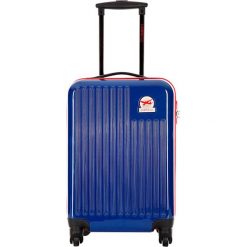 Walizka w kolorze granatowym - 33 l. Walizki męskie Platinium, z materiału. W wyprzedaży za 189.95 zł.