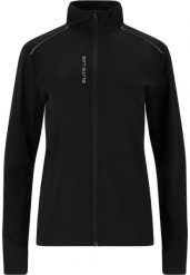 Damska kurtka wodoodporna Elite Lab Heat X2. Czarne kurtki sportowe damskie ELITE LAB, bez wzorów, z materiału, bez kaptura, do biegania. Za 278.00 zł.