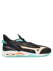 Mizuno Buty halowe Wave Mirage 5 X1GA2350 Czarny. Czarne buty sportowe męskie Mizuno, ze skóry, bez zapięcia. Za 479.99 zł.