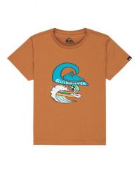 Koszulka z krótkim rękawem dla Chłopcy EV HUMAN WAVE Brązowy. Brązowe t-shirty dla chłopców Quiksilver, bez wzorów, z bawełny, bez ramiączek. Za 32.50 zł.