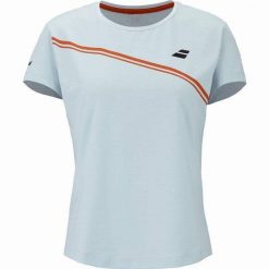 T-shirt Babolat Play Woman. Niebieskie t-shirty damskie BABOLAT, s, bez wzorów, z materiału, sportowe, bez kołnierzyka. Za 149.00 zł.