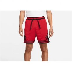 Spodnie koszykarskie męskie Nike Air Jordan Dri-fit. Czerwone krótkie spodenki sportowe męskie Nike, m, bez wzorów, z materiału, do koszykówki, dri-fit (nike). Za 289.99 zł.