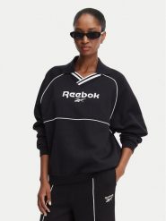 Reebok Bluza Angelica RK25685CCW Czarny Oversize. Czarne bluzy damskie Reebok, xs, bez wzorów, z syntetyku, bez kaptura. Za 199.99 zł.