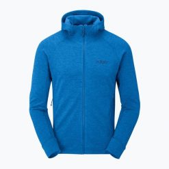 Bluza męska Rab Nexus Hoody. Niebieskie bluzy sportowe męskie RAB, m, bez wzorów, bez kaptura, trekkingowe. Za 379.99 zł.