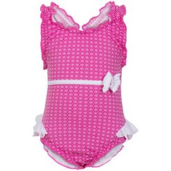 Dziewczęcy pieluszkowy strój kąpielowy Fashy Junior Aquafeel. Czerwone stroje kąpielowe dla dziewczynek Fashy, bez wzorów. Za 89.99 zł.