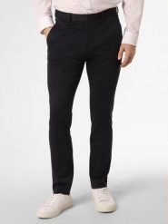 Finshley & Harding London spodnie od garnituru modułowego Mężczyźni Slim Fit niebieski, 94. Niebieskie eleganckie spodnie męskie Finshley & Harding London, m, bez wzorów, z dżerseju. Za 349.95 zł.