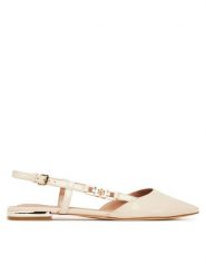 Guess Baleriny FLTFR2 PAF05 Écru. Baleriny damskie Guess, z aplikacjami, ze skóry, bez obcasa. Za 279.99 zł.