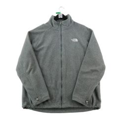 Second life - Kurtka polarowa męska z wysokim kołnierzem - Stan bardzo dobry. Szare kurtki sportowe męskie The North Face, m, bez wzorów, z materiału, trekkingowe. Za 190.96 zł.