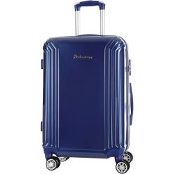 Walizka w kolorze niebieskim - 39 l. Walizki męskie Platinium, z materiału. W wyprzedaży za 229.95 zł.