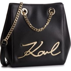Torebka KARL LAGERFELD - 86KW3077 Black/Gold 997. Czarne torebki do ręki damskie KARL LAGERFELD, ze skóry. Za 1,239.00 zł.