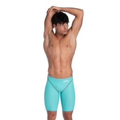 Strój startowy pływacki męski Arena Powerskin St Next Jammer. Niebieskie kąpielówki męskie Arena, m, bez wzorów, do pływania. Za 399.99 zł.