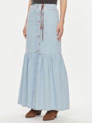 ViCOLO Spódnica jeansowa DB5089 Niebieski Regular Fit. Niebieskie spódnice damskie ViCOLO, m, bez wzorów, z bawełny. Za 399.99 zł.
