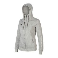 Bluza damska z kapturem Mizuno FZ. Szare bluzy damskie Mizuno, xl, bez wzorów, z kapturem. Za 237.50 zł.
