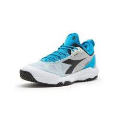 Buty tenisowe męskie Diadora Speed Blueshield Fly 3 + AG. Białe buty sportowe męskie Diadora, bez zapięcia, tenisowe. Za 422.00 zł.