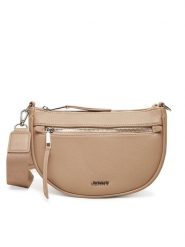JENNY Torebka C-JNY-M-002-08 Beżowy. Brązowe torebki do ręki damskie Jenny, bez wzorów, z materiału, bez dodatków. Za 129.99 zł.