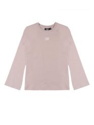 Koszulka Leone 1947 Lavendelfarbenes Langarm z małym logo i nadrukiem dla dzieci. Fioletowe t-shirty i topy dla dziewczynek LEONE 1947 APPAREL, bez wzorów, bez ramiączek. Za 117.88 zł.