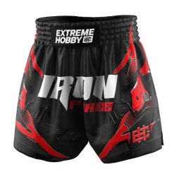 Spodenki Muay Thai męskie EXTREME HOBBY IRON FORCE. Czerwone krótkie spodenki sportowe męskie EXTREME HOBBY, m, bez wzorów, z poliesteru. Za 209.00 zł.