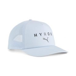 Czapka typu trucker PUMA × HYROX PUMA. Białe czapki i kapelusze męskie Puma, bez wzorów, z bawełny. Za 83.99 zł.