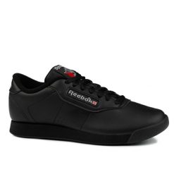 Buty damskie sneakersy sportowe Reebok SS-PRINCESS. Czarne obuwie sportowe damskie Reebok, bez wzorów, z gumy, trekkingowe. Za 179.00 zł.