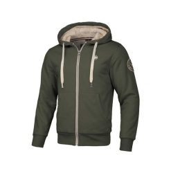Bluza męska Pitbull rozpinana z kapturem Sherpa Ruffin II. Zielone bluzy męskie PITBULL, m, bez wzorów, z kapturem. Za 299.00 zł.
