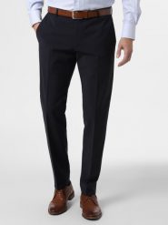 Finshley & Harding spodnie od garnituru modułowego Mężczyźni Modern Fit niebieski, 26. Niebieskie eleganckie spodnie męskie Finshley & Harding, m, bez wzorów, z wełny. Za 499.95 zł.