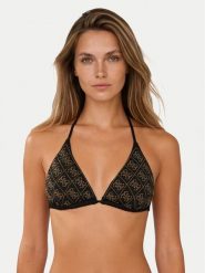 Guess Góra od bikini E6GJ24 KCUO2 Czarny. Czarne bikini damskie Guess, s, z aplikacjami. Za 329.99 zł.