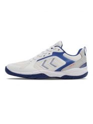 Buty halowe Hummel Speed Court. Białe obuwie sportowe damskie Hummel, bez wzorów, z materiału, do piłki ręcznej. Za 382.80 zł.