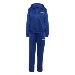 Bluza z kapturem dla kobiet adidas Essentials Linear. Niebieskie bluzy damskie Adidas, s, bez wzorów, z dresówki, z kapturem. Za 330.60 zł.