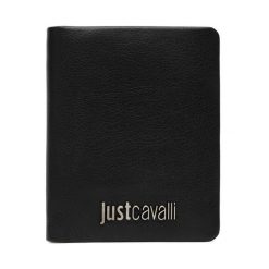 Portfel Just Cavalli. Czarne portfele męskie Just Cavalli, bez wzorów. Za 239.99 zł.