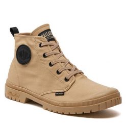 Trapery Palladium. Brązowe kozaki damskie Palladium. Za 329.99 zł.