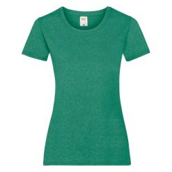 Koszulka Damska Valueweight. Zielone koszulki sportowe damskie Fruit of the Loom, xl, bez wzorów, bez kołnierzyka, bez ramiączek, trekkingowe. Za 35.99 zł.