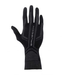Rękawiczki termoaktywne do biegania unisex Brubeck. Czarne rękawiczki damskie Brubeck, bez wzorów, z dzianiny, klasyczne. Za 61.99 zł.