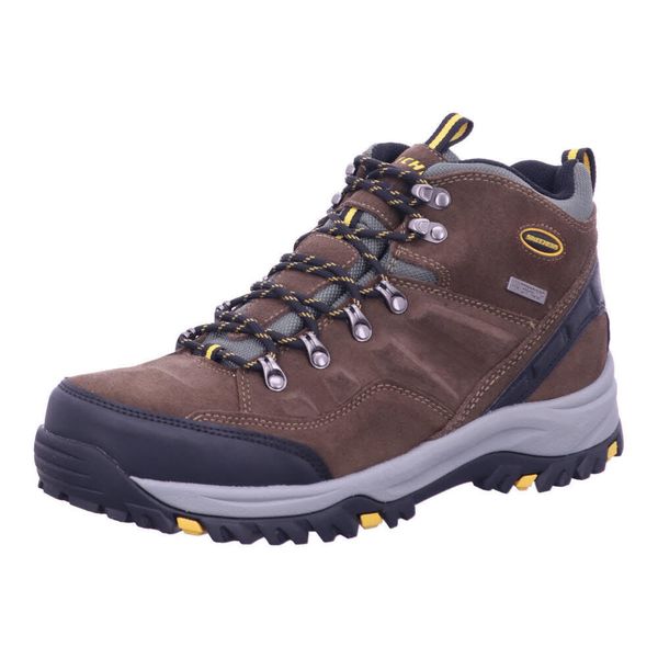 Buty trekkingowe męskie Skechers Pelmo. Brązowe trekkingi męskie Skechers, na wiosnę. Za 349.00 zł.