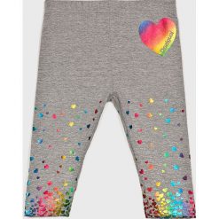 Desigual - Legginsy dziecięce 104-158 cm. Szare legginsy dla dziewczynek Desigual, bez wzorów, z bawełny. W wyprzedaży za 69.90 zł.