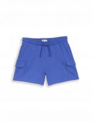SPODENKI SZORTY DZIEWCZĘCE TOM TAILOR SPORTOWE CARGO WIĄZANE NIEBIESKIE. Niebieskie spodenki dla dziewczynek Tom Tailor, bez wzorów, z bawełny, sportowe. Za 63.99 zł.