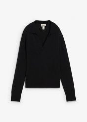Sweter z miękkiej mieszanki kaszmiru zgodnego ze standardem Good Cashmere Standard®. Czerwone swetry damskie bonprix, na jesień, bez wzorów, z kaszmiru, eleganckie, bez kołnierzyka, bez ramiączek, bez kaptura. Za 379.99 zł.