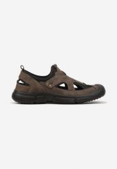 Brązowe Wsuwane Buty Sportowe z Wycięciami Laniwen. Brązowe buty sportowe męskie Born2be, bez zapięcia. Za 109.99 zł.