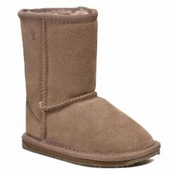 Śniegowce EMU Australia. Brązowe buty zimowe dziewczęce Emu Australia, bez zapięcia. Za 399.99 zł.