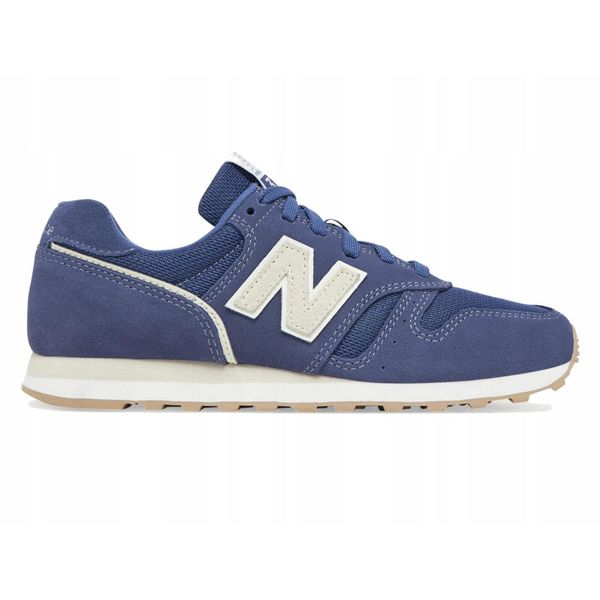 Buty na co dzień damskie NEW BALANCE 373 skóra. Niebieskie obuwie sportowe damskie New Balance, bez wzorów, ze skóry, trekkingowe, New Balance 373. Za 269.00 zł.