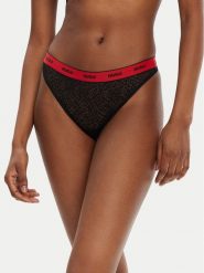 HUGO Komplet 3 par stringów 50535265 Czarny. Czarne stringi damskie Hugo, xl, bez wzorów, z syntetyku. Za 139.99 zł.
