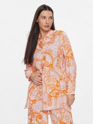 Melissa Odabash Koszula Paige Cr Pomarańczowy Relaxed Fit. Brązowe bluzki damskie Melissa Odabash, l, bez wzorów, z wiskozy, bez kołnierzyka, bez ramiączek. Za 959.99 zł.